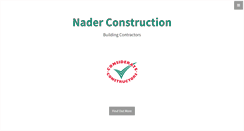 Desktop Screenshot of naderconstruction.com
