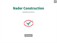Tablet Screenshot of naderconstruction.com